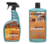 Wood Cabinet Cleaner Bottle & Hardwood Floor Cleaner