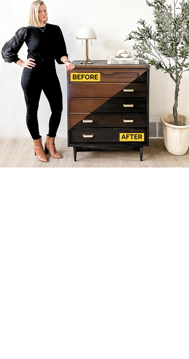 Before and After dresser